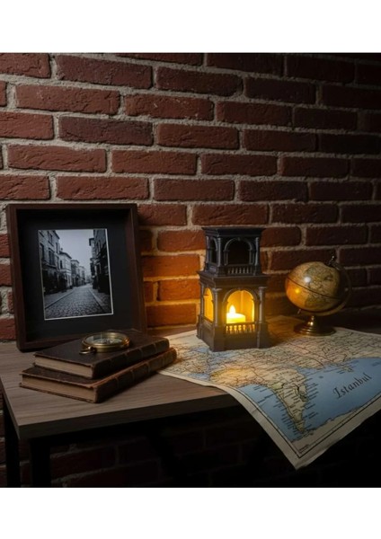 3D Dekoratif Osmanlı Dönemi Saray Kulesi Temalı LED Mumluk ve Biblo ( LED Mum Hediyemizdir. ) modelleri