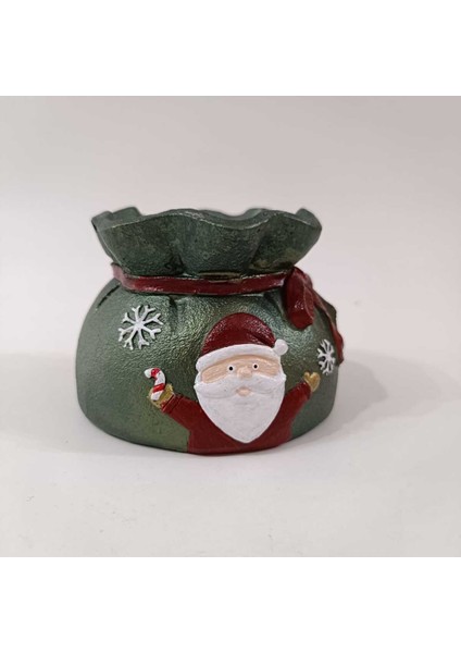 Çok Renkli Yeşil Noel Baba Buket Saksı, Şık ve Güzel Hediye Seçeneği fırsatları