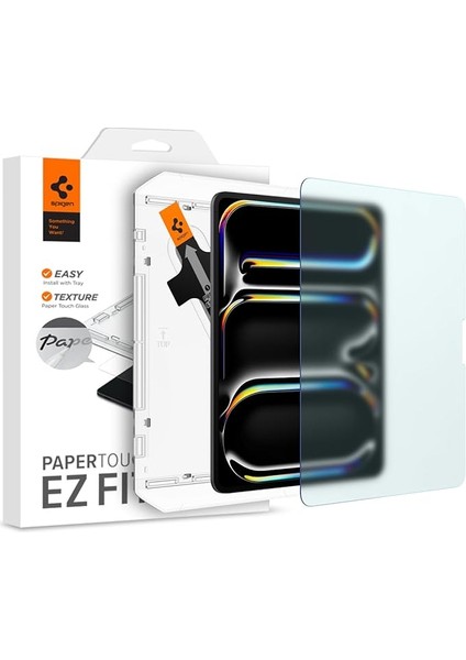iPad Pro 13" (2024) Defter Kağıt Hissiyatlı Ekran Koruyucu Kolay Kurulum Paper Touch Ez Fit - AGL07794