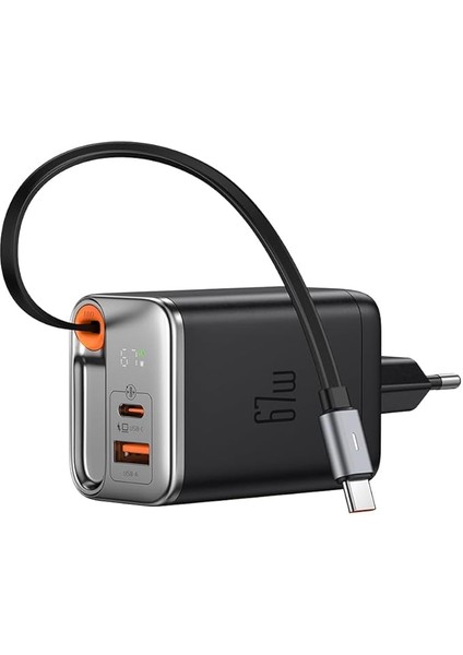 CH-4100 67W Gan Typec Kablolu Hızlı Şarj Adaptörü