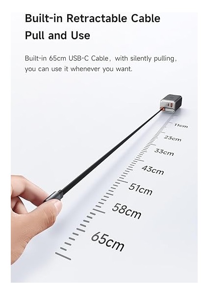 CH-4100 67W Gan Typec Kablolu Hızlı Şarj Adaptörü fırsatları