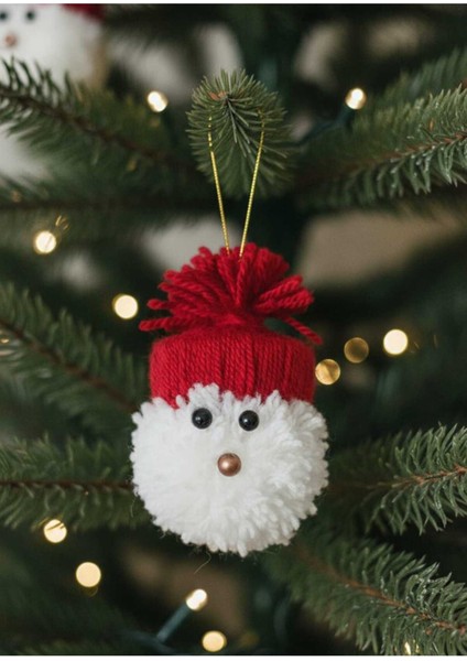 El Yapımı Noel Baba Ağaç Süsü, Sıcak ve Özel Tasarım, El Sanatı Dekorasyon