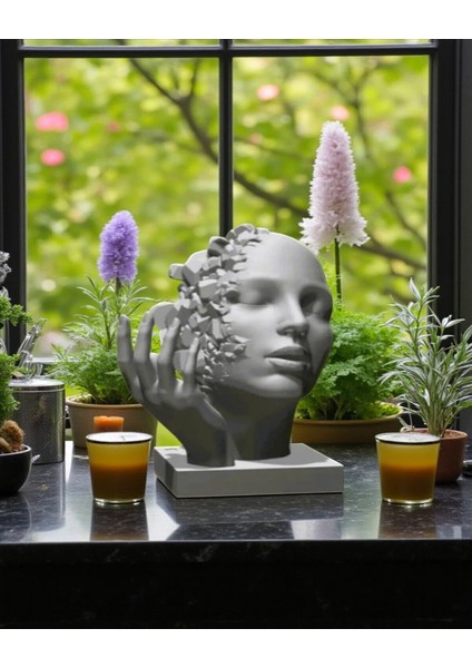 3D Soyut Yüz Heykeli , Modern Dekoratif Obje fırsatları