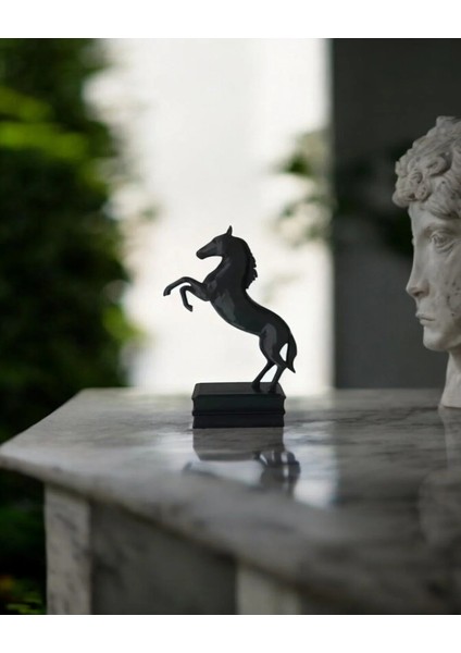 3D Dekoratif Şahlanan At Figürü 20 cm Büyük Boy Hediyelik Tasarım Biblo fiyatları