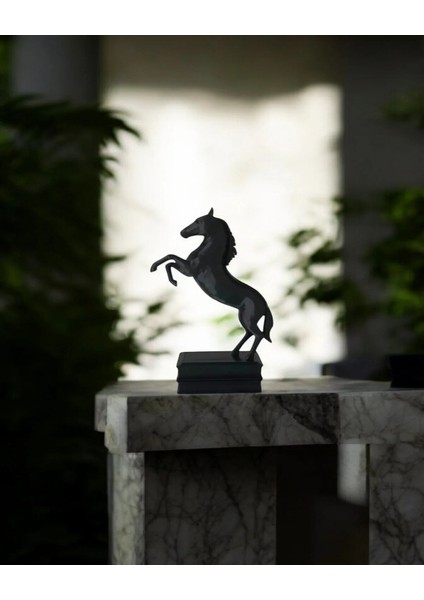 3D Dekoratif Şahlanan At Figürü 20 cm Büyük Boy Hediyelik Tasarım Biblo modelleri