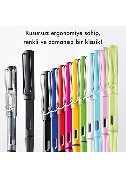 13EY-F Safari Dolma Kalem Metal Klips F Uç Yeşil indirimleri