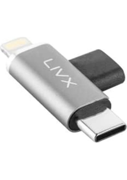 Type C To Lightning/type C Şarj ve 5gbps Veri Aktarımı iPhone Yuva Çevirici Dönüştürücü Otg Adaptör Otgbt