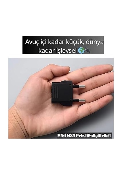 M22 Priz Donusturucu/5 Adet/a-Kalite-Priz Donusturucu Türk/şarj Aleti Priz Dönüştürücü Amerika Türkiye-Amerikan Priz Donusturucu (5 Adet) modelleri