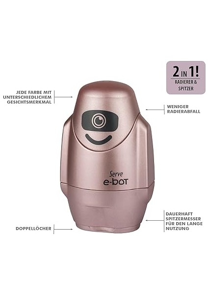 E-Bot Silgili Kalemtiras Metalik Roze Tekli fiyatları