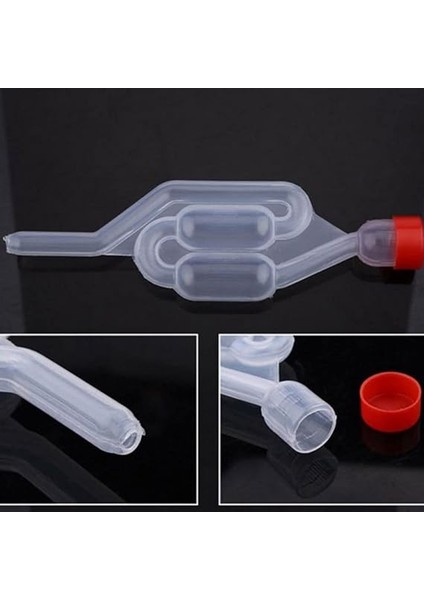 Fermantasyon Tüpü, Şeffaf Fermantasyon Hava Kilidi, Şarap Çek Valfı, Fermantasyon Vanası 3pc Fermantasyon Tüpü Şarap Fermantasyonu Şarap Birası Yapımı Için Plastik Fermantasyon Kilit Stoperi modelleri