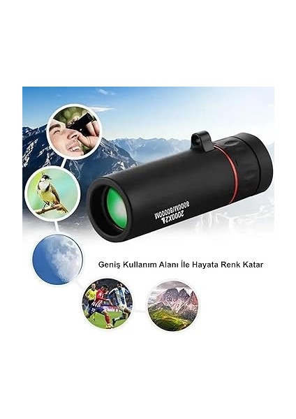 2000X24 Zoom Monoküler Mini Taşınabilir Hd Dürbün Su Geçirmez Tripod Telefon Tutacağı fırsatları