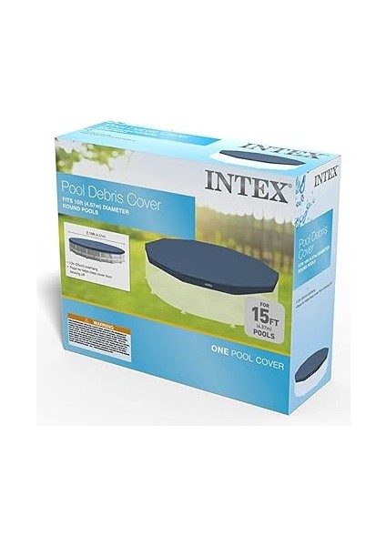 Yuvarlak Metal Çerçeve Havuz Örtüsü, Mavi, 4,6 M fırsatları