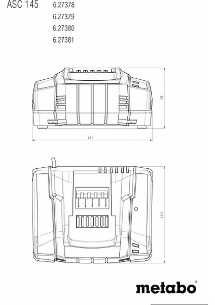 627378000 Asc 145 Hava Soğutmalı Şarj Cihazı fiyatları