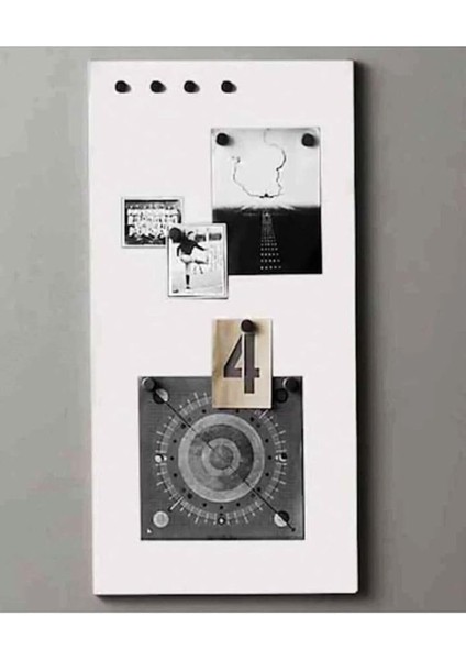 Magnet Mıknatıslı Beyaz Pano, 30X70 Cm, Dekoratif Magnet Panosu