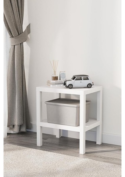 Life 2 Katlı Plastik Beyaz Banyo Mutfak Rafı MIT1054