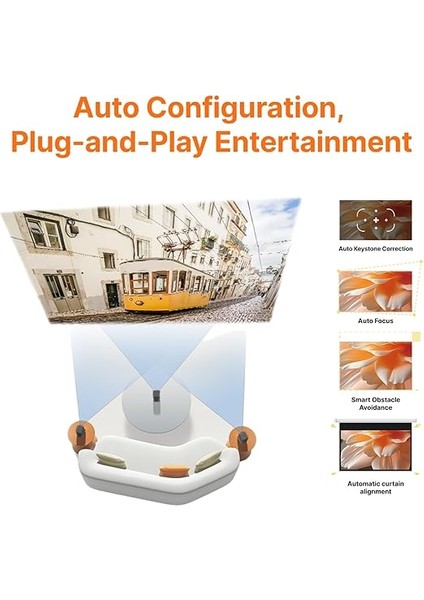 Xming Episode One Projeksiyon Cihazı, HDMI 2.1, Oto-Odaklama, Oto-Keystone indirimleri