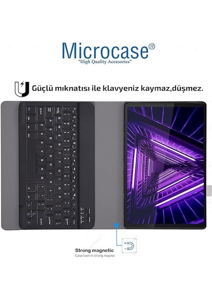 Lenovo Tab M10 TB-X306F 10.1 Tablet Bluetooth Klavyeli Standlı Kılıf - Bkk1 indirimleri