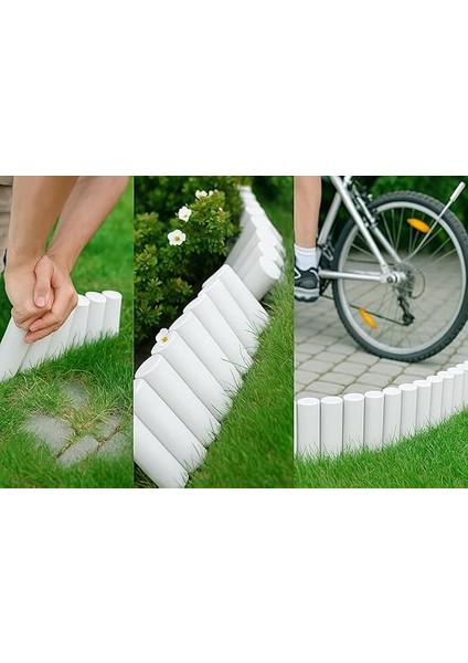 Gardentools Bahçeshop Star Gardentools Beyaz Çim Bordürü 2.3 Metre Çim Ayırıcı fiyatları