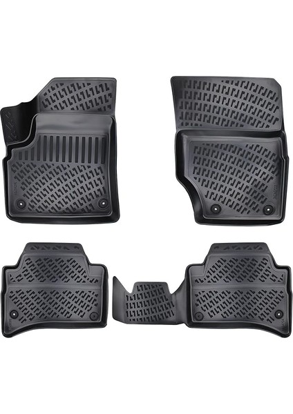 Volkswagen Touareg 2007-2010 Uyumlu 3D Havuzlu Paspas