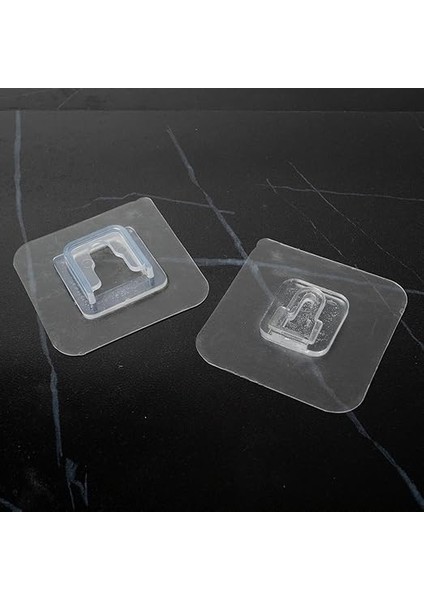 Yapışkanlı Çift Taraflı Kanca | 4 Çift | Iz Bırakmayan, Delik Açmayan, Çok Fonksiyonlu Banyo ve Mutfak Su Geçirmez Ev Duvar Askıları indirimleri