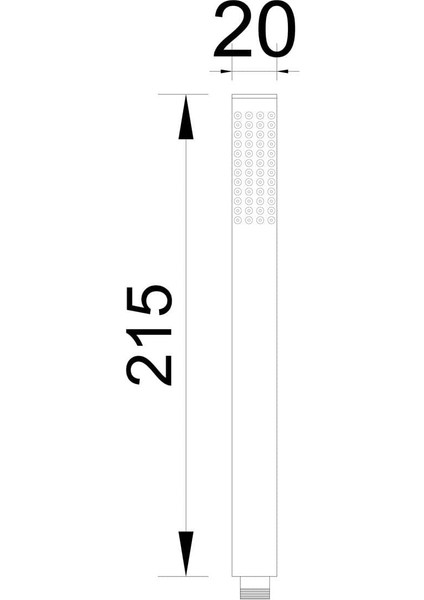 El Duş Başlığı Pirinç Metal Oval KE101 fırsatları