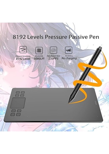 A50 10 x 6" Grafik Tablet modelleri