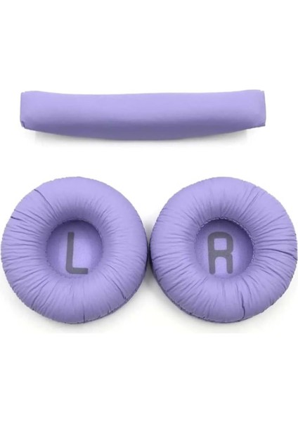 Kulaklık Pedi 450/460/500/510 Bt 520BT 560 T250/300 Uyumlu Jbl Kulaklık Süngeri Pedi+Yastığı Takımı Mor
