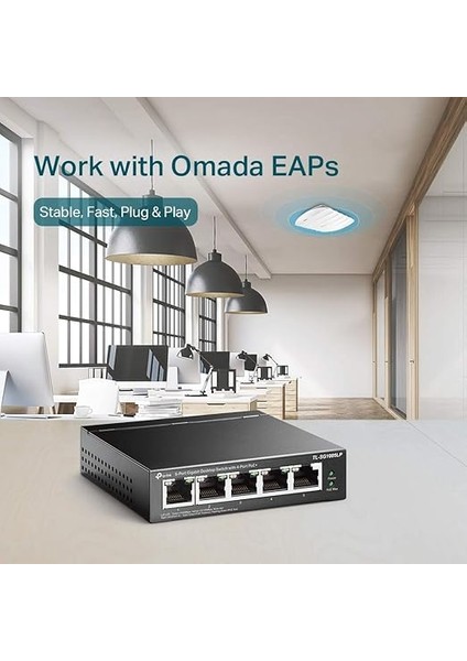 TL-SG1005LP, 4 Port Poe + ile 5 Port Gigabit Masaüstü Switch indirimleri