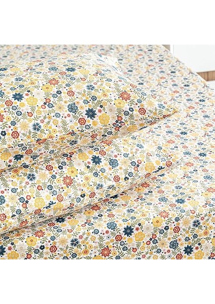 | Liberty |%100 Pamuklu Çift Kişilik 160 x 200 Lastikli Çarşaf Seti Sarı fiyatları