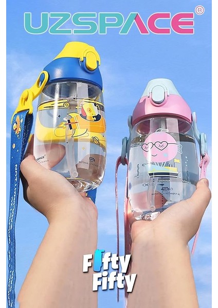 Pipetli 500 ml Boyun Askılı Tritan Çocuk Su Matarası -Kutulu- FFUZ2201500 indirimleri