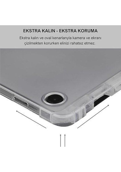 Samsung Galaxy Tab A9+ Plus 11 Inç Uyumlu Smart Kılıf, S Pen Kalemlikli, Trifold, Esnek, Mat, Darbeye Tam Dayanıklı Tablet Kılıfı (Siyah) indirimleri