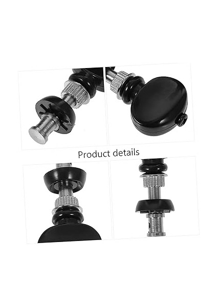 Ukulele Için Anahtar Ayarlayıcı 4 Adet Düğmeli Ayar Burguları Beyaz Renk Siyah Krom Ukulele Ayar Makineleri Için modelleri