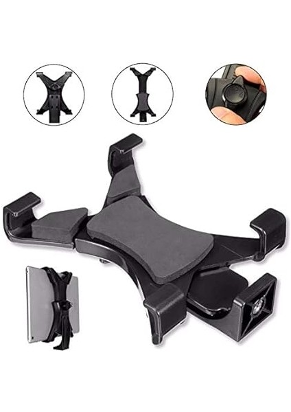 Tablet Tutucu Başlık + Tripod 90° Yönlendirme Aparatı 360 Derece Dönebilen Başlık Tüm Tripodlara Uyumlu Metal Mafsal Aparatı fırsatları