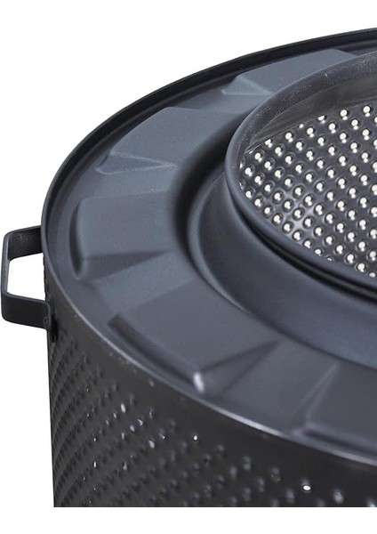 Mekan Bahçe Şöminesi Ateş Çukuru Siyah Renk Statik Boyalı Fırınlanmış modelleri