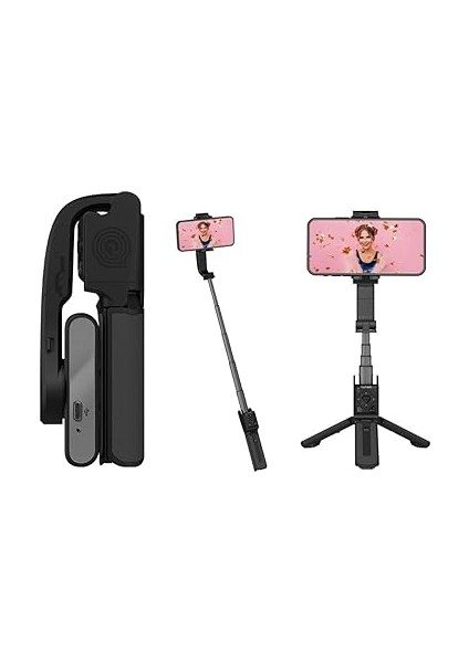 Akıllı Telefonlar Için Gimbal Stabilizator Ultra Hafif 195 Gram Dahili Batarya 460 Mah 360 Derece Dönen Başlık Android iPhone ile Uyumlu Katlanabilir Video Kaydı Için Sabitleyici Isteady Q fiyatları