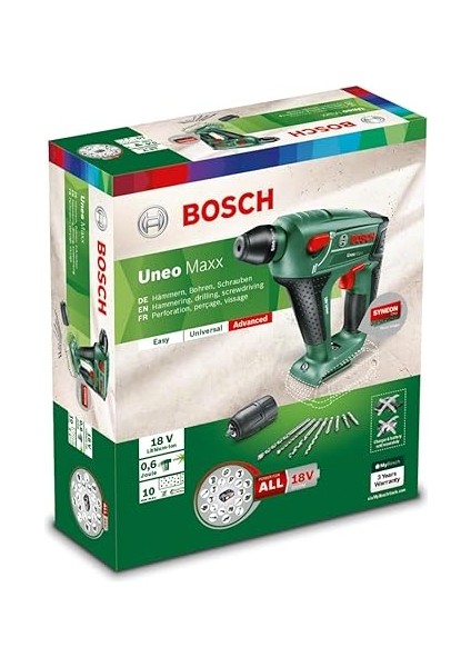 Akülü Kırıcı Delici Uneomaxx (18 Volt Sistemi, Akü ve Şarj Cihazı Dahil Değildir, Silindir Şaft Mandren Adaptörü Dahildir, Karton Kutuda indirimleri