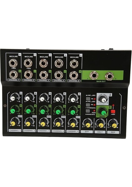 Nakit Konsol Sistemi, Kompakt Clear Sound 100 Ila 240V Professional 5 Kanallar Akış Için Bağımsız Ses Ayarı (Ab Fişi)