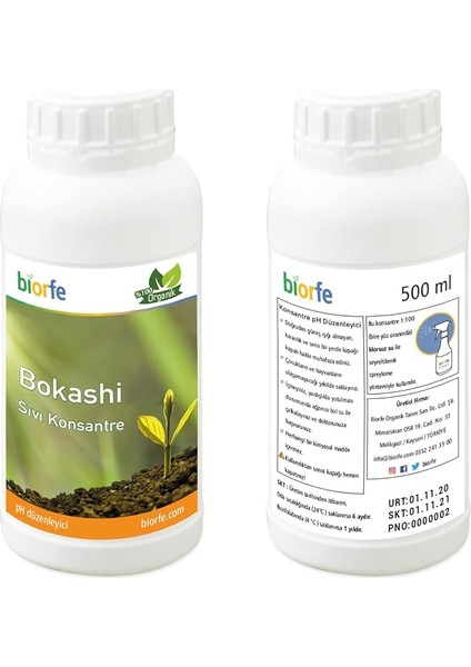 Bokashi Sıvı Konsantre 500 ml Komposter Ph Düzenleyici - BL500