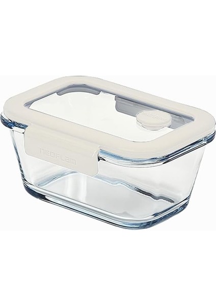 Fika Glace Vakumlu Cam Saklama Kabı 460 ml Gri