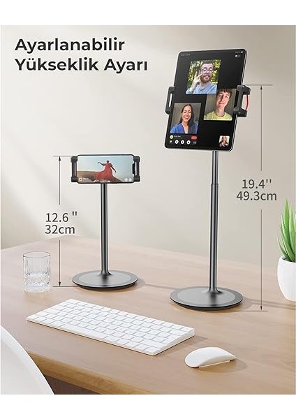 Saiji S3E 360° Ayarlanabilir Tablet ve Telefon Tutucu Stand Siyah modelleri