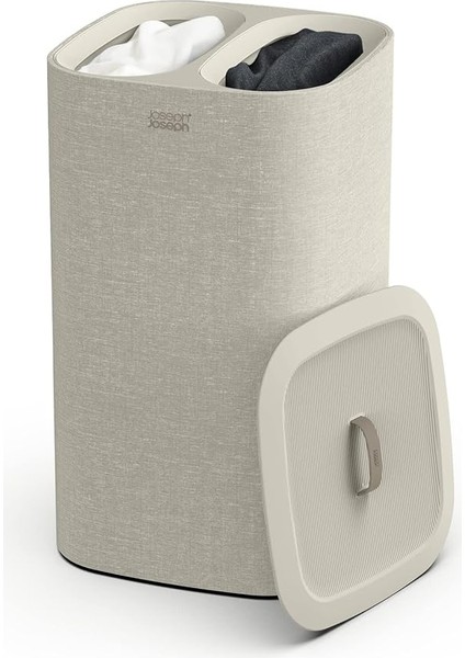 Joseph Tota Çamaşır Ayırma Sepeti, Ekru, 60 L