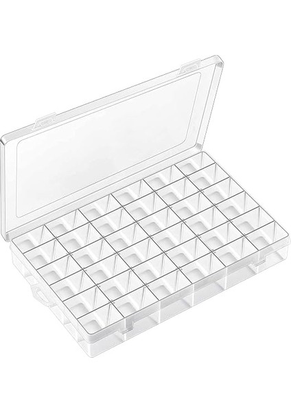 Makina 36 Ayarlanabilir Bölmeli Kolye Yüzük Takı Kutusu Organizer Düzenleyici Plastik Kutu 27.5X19.5X4.2 fiyatları