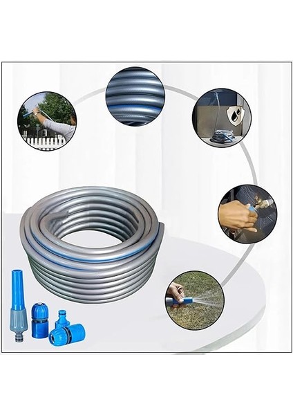 Hortum Seti Garden Kit Bahçe Çeşme Su Hortumu Iç Çap 1/2 Sulama Araç Yıkama 20 Metre indirimleri