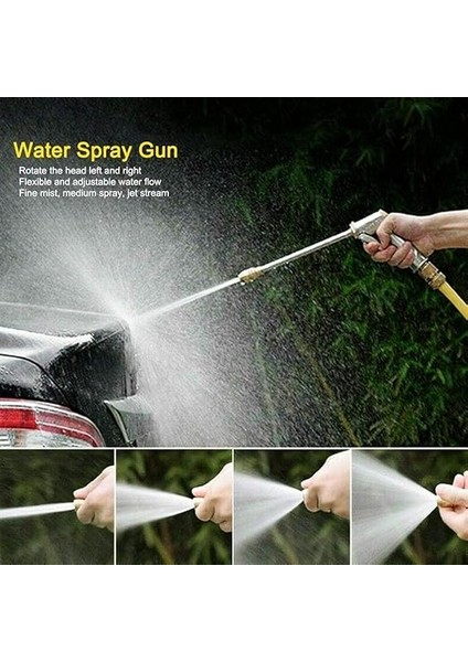 Yüksek Su Basıncı Ayarlanabilir Uzun Şaft Paslanmaz Bahçe Oto Yıkama Sulama Tabancası indirimleri