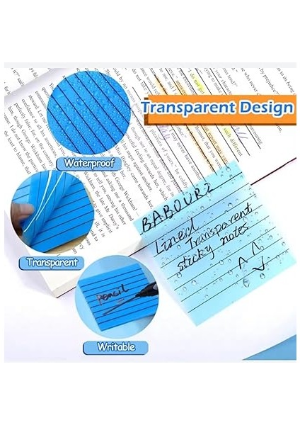 Şeffaf Renkli Yapışkanlı Not Kağıdı Çizgili Karenot (Yeşil 3) fiyatları