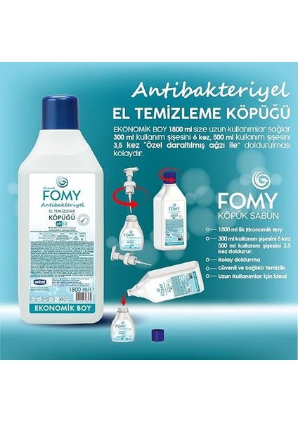Antibakteriyel Köpük Sabun 1800 ml fiyatları