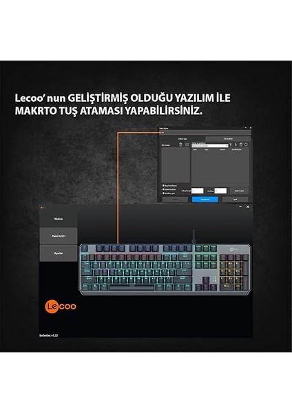 GK301 USB Kablolu Red Switch Mekanik Oyuncu Klavyesi - Makro Tuş Atamalı, Rgb LED Aydınlatmalı, Qwerty Türkçe Tuş Dizilimi, Gaming Türkçe Q Klavye Metalik Gri indirimleri