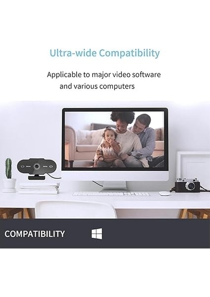 Webcam 1080P USB Kablolu Tak Çalıştır Konferans Kamera Dahili Mikrofon Chat Görüntülü Sohbet Yayın Kamerası Hd Video Web Kamerası A6 Web Cam (A6) indirimleri