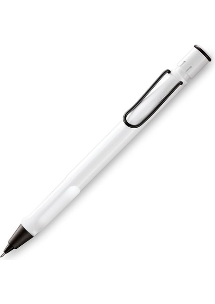 L119WTB Safari Mekanik Kalem, Beyaz Siyah Klips, 0,02 Inç (0,5 Mm), Sınırlı Üretim