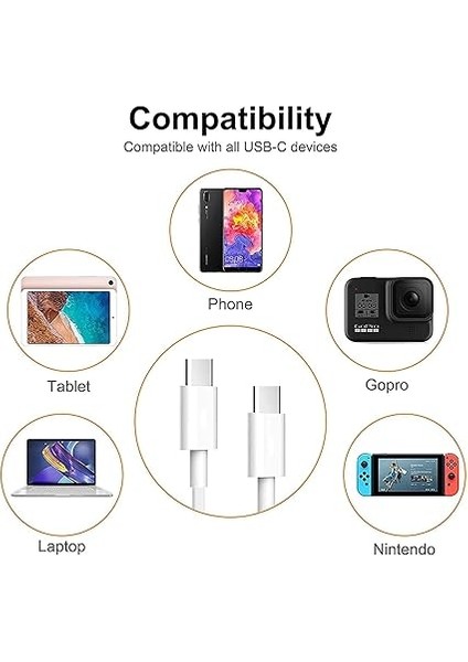 Pd Kablo 30 cm Şarj ve Data Kablosu 20W 3.1 Amper Hızlı Şarj Kablosu USB C Android Auto fırsatları